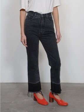 RACHEL COMEY SLIM LEGION PANT - WASHED BLACK size 4